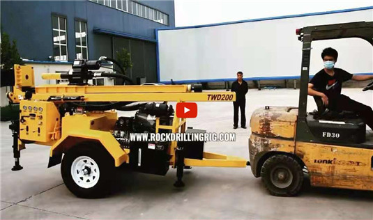 TWD200 Drilling Rig Drilling Water Well for 200 Meters