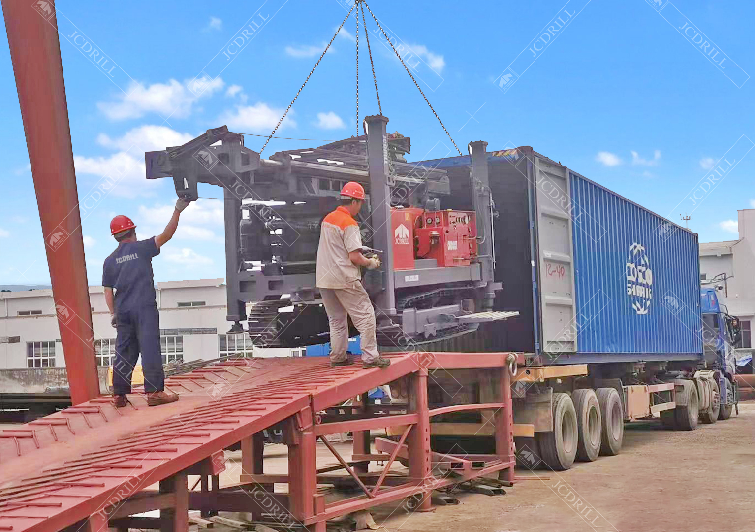 Packing CWD400T Water Well drilling Rig shipping to Africa